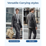 BAGSMART 15-16 Inch Laptop Case Sleeve with Shoulder Strap,Protective 15.6 Laptop Bag for Men & Women,Carring Macbook Air Pro Case Laptop Cover for Travel/Business,Khaki