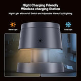 For Iphone 16 Pro Max 4 In 1 Wireless Charging Station With Mushroom Light For Magsafe Magnetic Charger, 22.5 W Travel Stand, 3 In 1 Fast Charge Multiple Devices, Apple Iwatch Ultra, Airpods