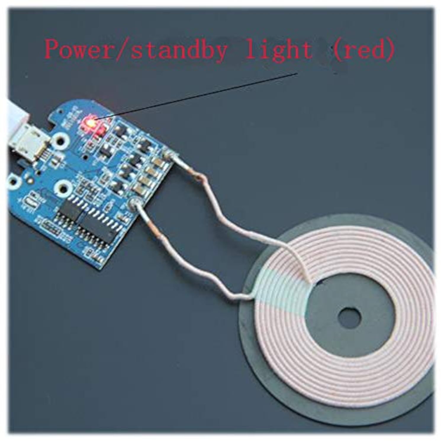 2Pcs Qi Wireless Charger Pcba Circuit Board With Coil Pad Charging For Diy K9G9