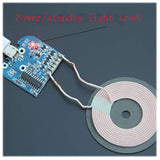 2Pcs Qi Wireless Charger Pcba Circuit Board With Coil Pad Charging For Diy K9G9