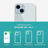 EvoLite case for iPhone 15 / 16e - Thin Impact Protection Case - Clear