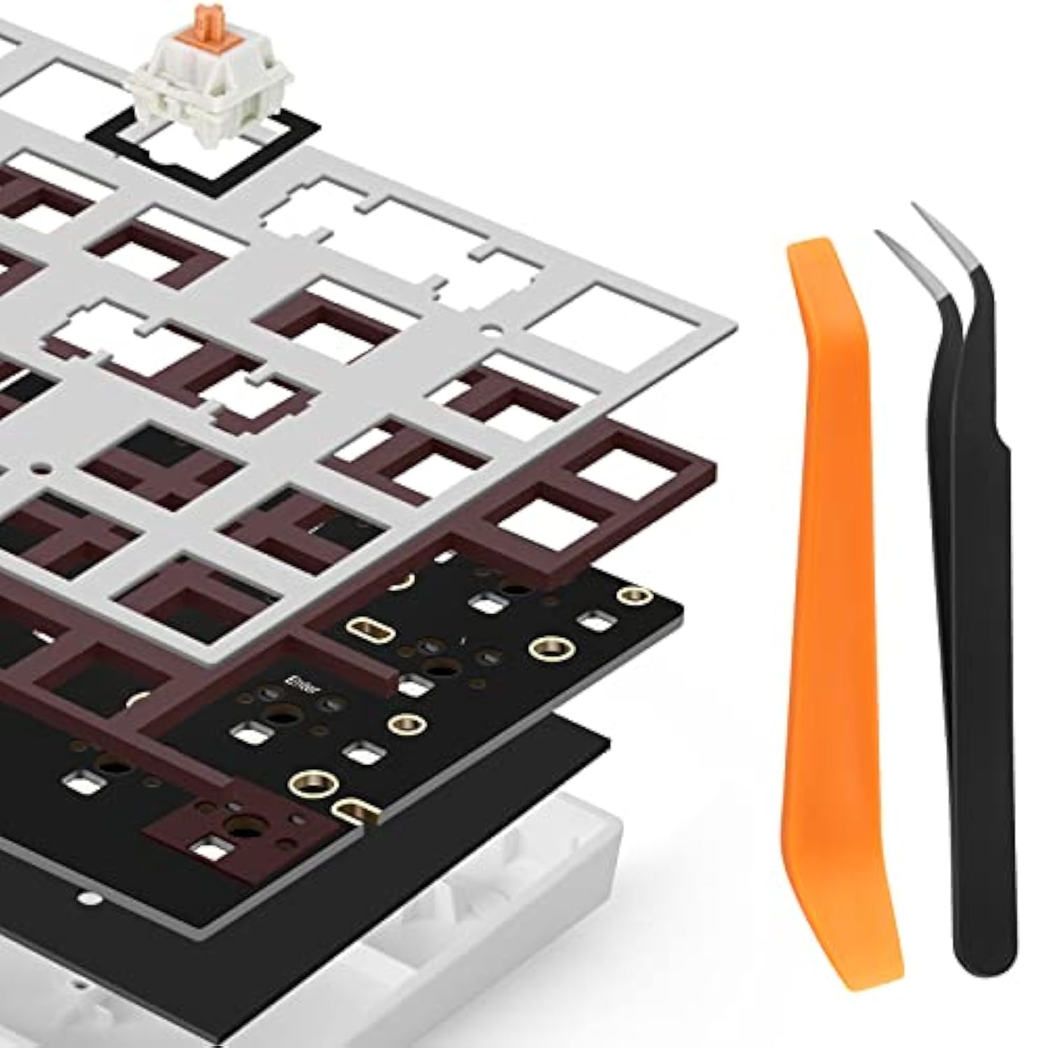 Poron Keyboard Pcb Foam 96 Layout,Poron Switch Pads 120Pcs And Keyboard Sound