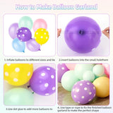 169 Pcs Easter Balloon Arch Kit Pastel Balloon Arch With Bunny Easter Egg Chick Foil Balloons For Easter Party Supplies Spring Birthday Baby Shower Decorations