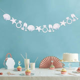 Last Toast on the Coast Banner with Seashell Garland for Beach Bachelorette Decor