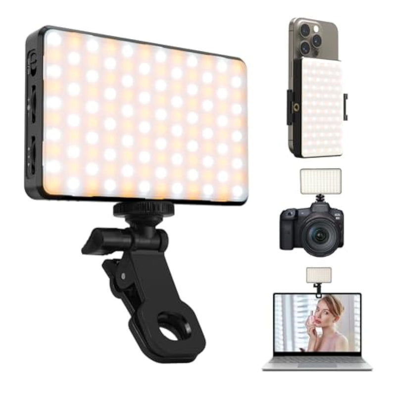 Selfie Light For Iphone With 120 Leds, 3000Mah Rechargeable Portable Selfie Light, Led Phone Light Fo Ideal For Video Conferencing, Makeup, And Tiktok. Compatible With Phone, Laptop, And Camera