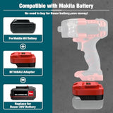 Adapter For Bauer 20V Cordless Tools Fits For Makita 18V Li-Ion Battery Converter, Use For Bauer 20V Battery Cordless Power Tools (Adapter Only)