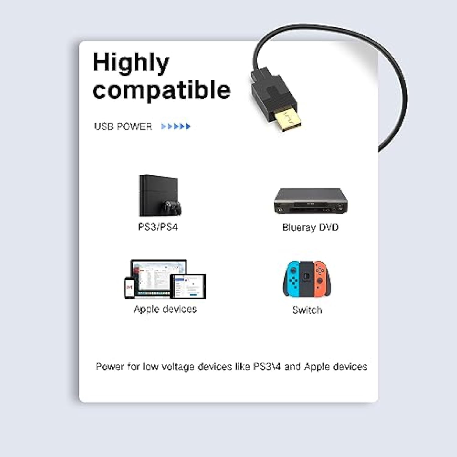 Hdmi To Displayport (Dp) Cable 4Ft, Transmits Signal Only From Hdmi Output To