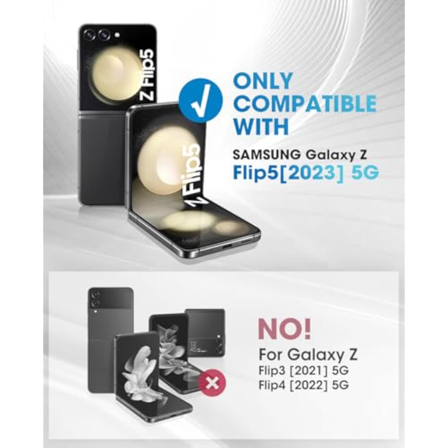 i-Blason Journey for Samsung Galaxy Z Flip 5 Case (2023) with Built-in Screen Protector & Kickstand, Full-Body Rugged Protective Phone Case for Z Flip 5 with Auto-Rotate Hinge Protection (Black)