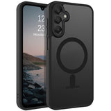 Magnetic For Galaxy A15 5G Phone Case, Samsung A15 5G Case,[Compatible With Magsafe] Translucent Matte Slim Shockproof Women Men Protective Case Cover For Samsung A15 5G, Black
