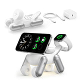 3 in 1 Charging Station for  Devices, Magnetic Wireless Fast Charger Stand Compatible with MagSafe for iPhone 17/16/15/14/13/12/Air Series,