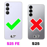 Phone Case for  Galaxy S25 FE 5G with Tempered Glass Screen Protector and Card Holder Wallet Cover Stand Flip Leather Cell Accessories S 25 EF