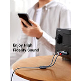 UGREEN 3.5mm Female to 2 RCA Male Cable Gold Plated Stereo RCA Auxiliary Audio Adapter Flexible Metal Shell Y Splitter Aux Cord Compatible with iPod MP3 DVD DJ Controller Mixer Speaker, 0.65FT