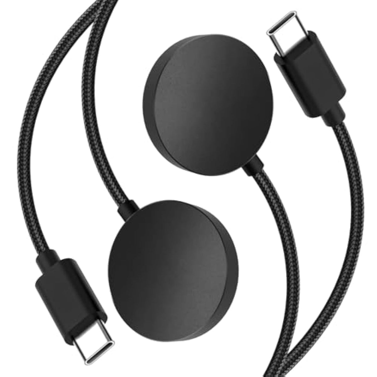 Upgrade Metal Case Nylon Charger Cable Compatible With Samsung Galaxy Watch Charger, Usb-C Charging Cable For Galaxy Watch 7/6/6 Classic/5/5 Pro/Ultra-2 Pack