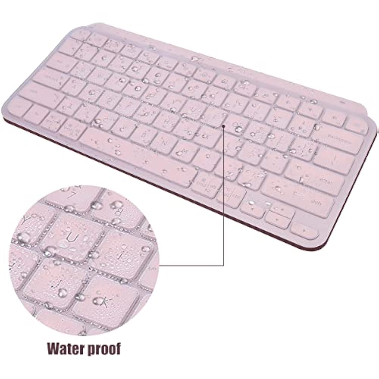 co2CREA Soft Skin Cover Compatible with Logitech MX Keys Mini Minimalist Wirel