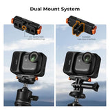 Magnetic Quick Release Adapter Mount Compatible with Insta360 GO Ultra, Expansion Base Stand with 1/4 Screw Hole/Foldable Connector for Tripod,