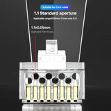 Cat6 Rj45 Pass Through Connector, Ethernet Cat 6 Cat5E Rj-45 Ends With Gold Pl