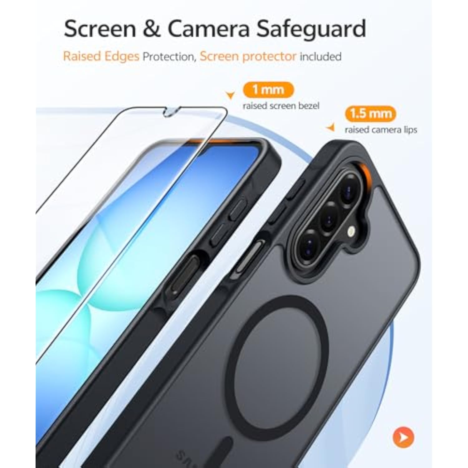 Galaxy A17/A16 5G Phone Case with Magsafe Compatibility and Screen Protector