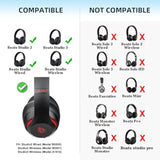 Cooling Gel Replacement Ear Pads Cushions For Beats Studio 2 & Studio 3 Wired & Wireless Headphones, Earpads With High-Density Noise Isolation Foam, Added Thickness - (Black)