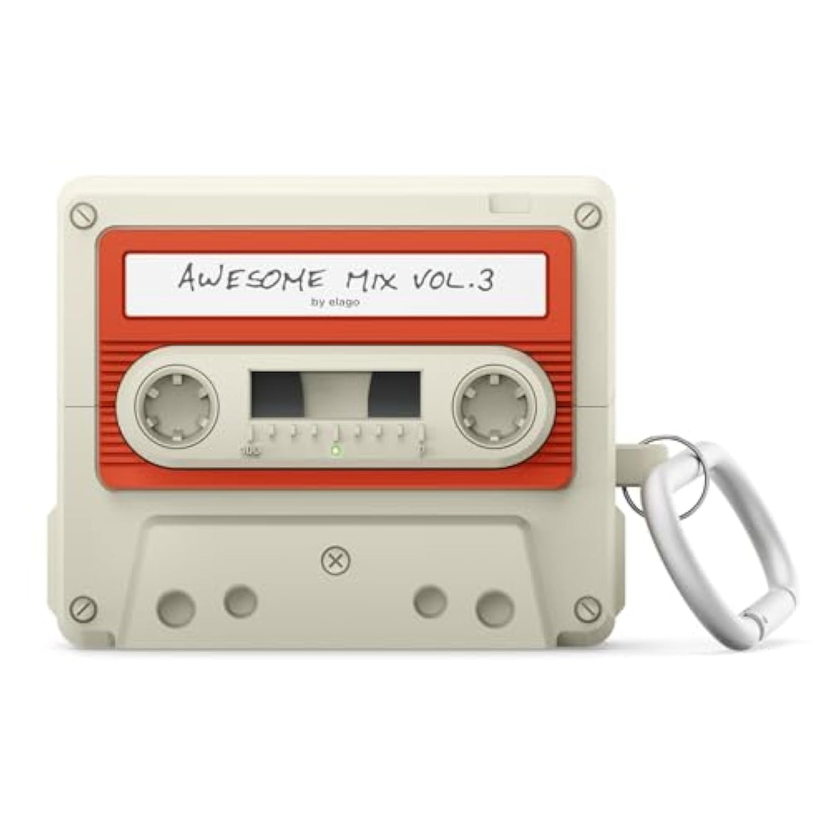 elago Compatible with Samsung Galaxy Buds 3 Pro & 3 & 3 FE Case, Cassette Tape Design Cover with Carabiner, Full Protection, Headphone Accessories, for Men, for Women