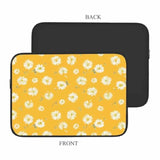 Laptop Sleeve Bag 15.4 15.6 Inch,Little Wild Flowers Small Floral Yellow Protective Polyester Computer Cases Laptop Cover Briefcase Bag Tablet Travel Cover