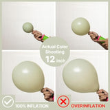 Sage Green Balloons 50Pcs 12 Inch Boho Dusty Olive Green Latex Balloons For Birthday Baby Shower Graduation Engagement Wedding Dinosaur Jungle Golf Football Theme Party Decorations Green-F32