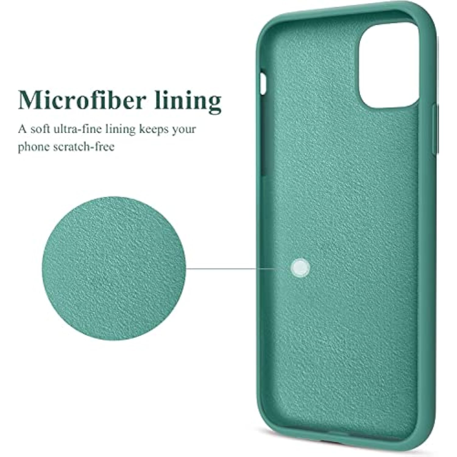 iPhone 11 Case 6.1in Slim Shockproof Anti-Fingerprint Anti-Scratch Pine Green