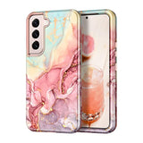 Samsung Galaxy S22 Heavy Duty Shockproof Full Body Rugged Hard Pc Soft Silicone Case For Women