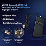 2T2R Antenna Dual Band Wi-Fi Moving Antenna With 2.62Ft Extension Cable For Pc Desktop Computer Motherboard Wifi Wireless Network Router