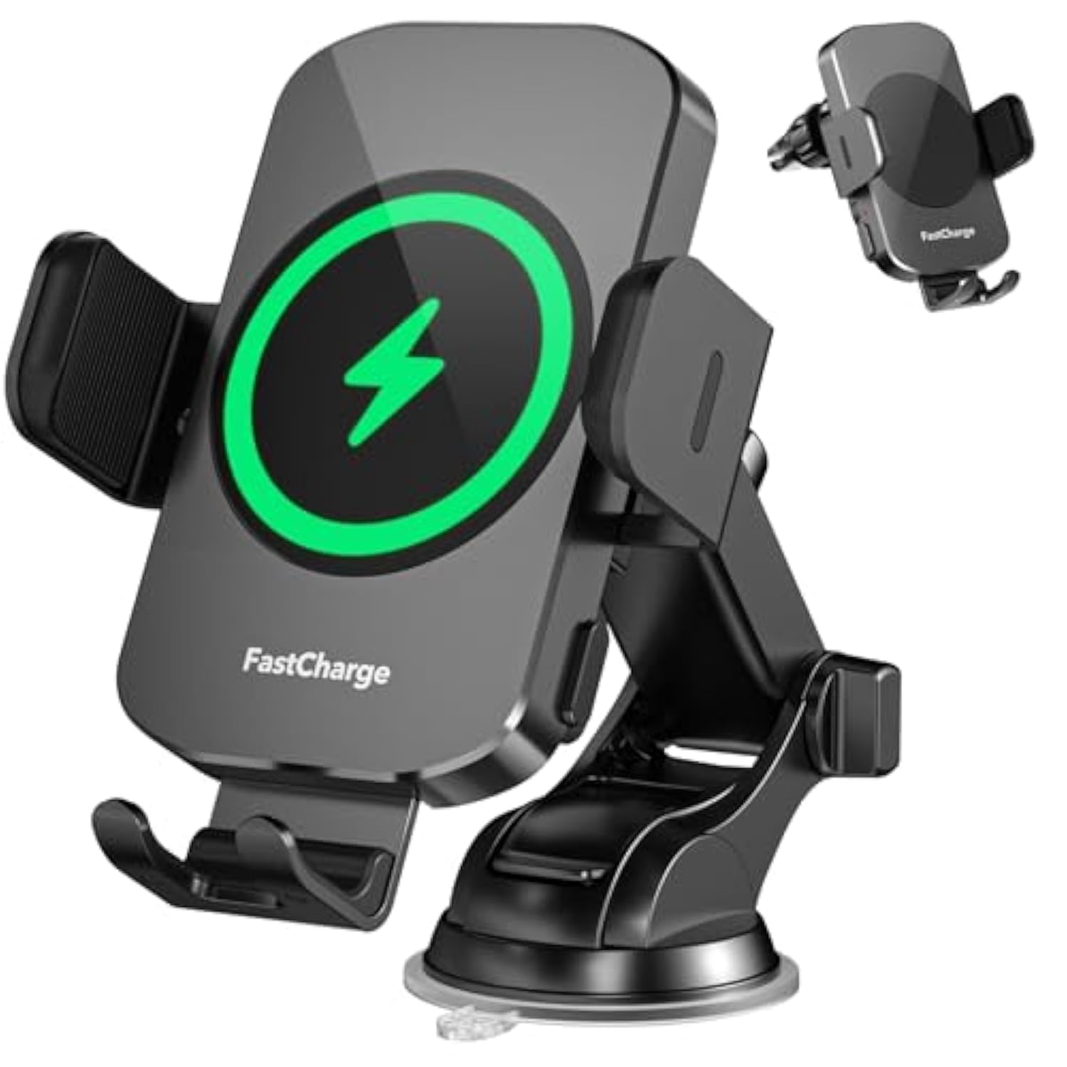 Wireless Car Charger, Fast Charging 15W Auto Clamping Car Charger Phone Holder Phone Mount For Iphone16 15 14 13 12 11 Pro Max Xs, Samsung Galaxy S24 Ultra S23 S22 S21 S20 S10+ Note 9, Etc