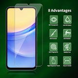 2 Pack for Samsung Galaxy A16 5G / A16 4G Screen Protector, Tempered-Glass, Micro-curved Edges, Case Friendly, Bubble Free, HD Clear, Easy