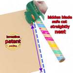 Wrapping Paper Roll Cutter Tool With 3 Pcs Replaceable Blade Kit Gift Wrapping Paper Cutter For Christmas And Birthday Wrapping Paper Gift Wrap Cutter Holder Tube Slicing Trimming.