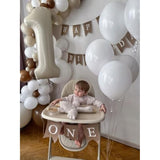 Number Balloons 1, 40 Inch One Balloons For 1St Birthday Girl Boy 1 11 21 Party Decorations Baby Shower Photo Shoot, Cream White 1 Balloon