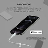 Belkin BoostCharge Flex Silicone USB-C to Lightning Cable (2M/6.6FT), MFi-Certified Charging Cable for iPhone Series with Cable Clip - White