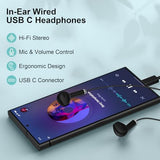 Earbuds Wired for Galaxy S26 S25 Ultra S24 S23 S22 S21 A17 A56 A36 A16 A55 A35 A15 A54 A14 A53 Z Flip/Fold 7 6 5 4,USB C Wired Headphones