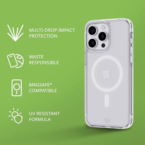 Evo Clear Case for iPhone 15 Pro Max - Compatible with MagSafe - Impact Protection Case - Clear