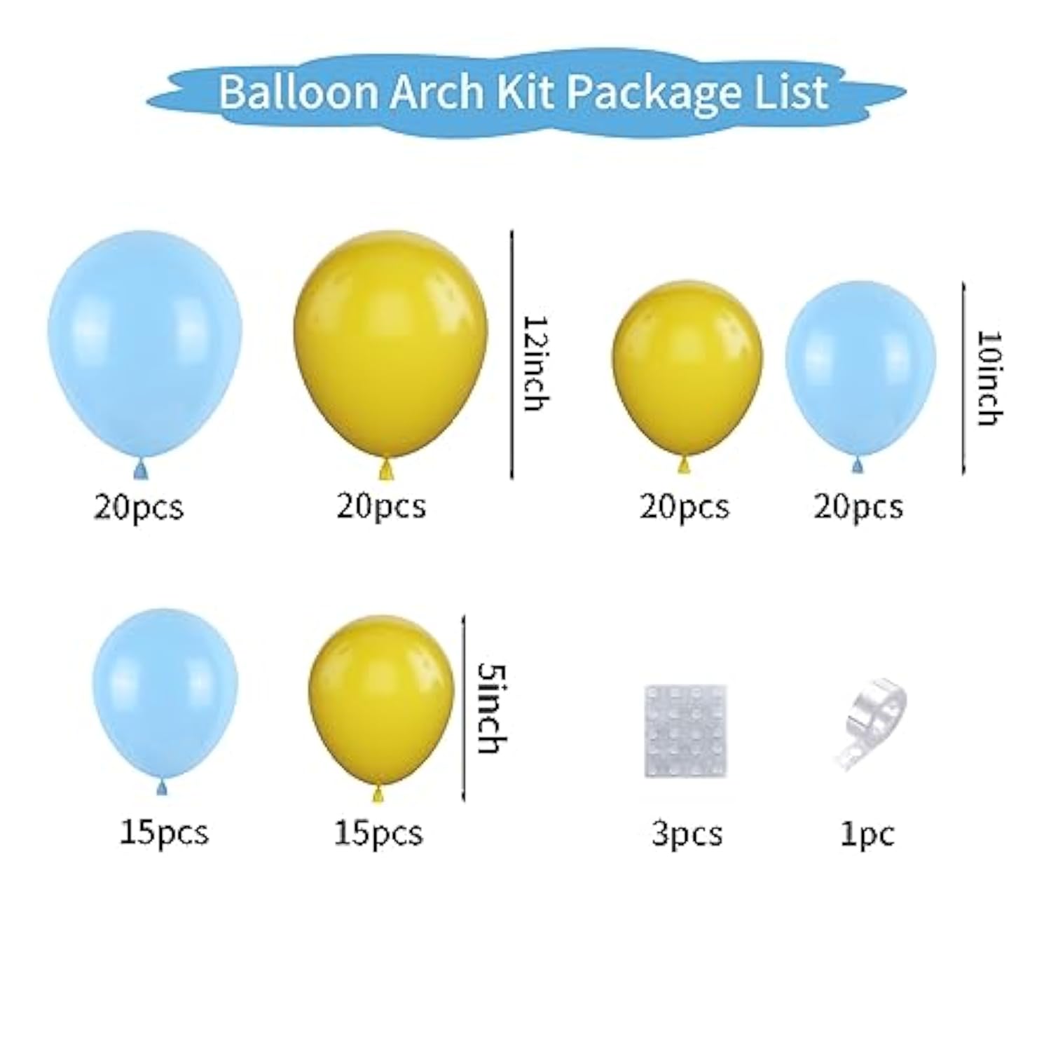 Royal Blue & Silver Balloon Garland Kit for Birthday, Baby Shower, Wedding, or Anniversary