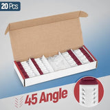 45° Angled Cat6 Keystone Jack In Red - Slim Profile Rj45 Ethernet Connector -