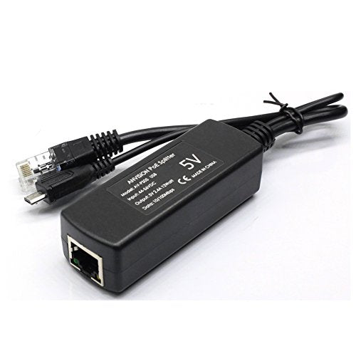 Active 48V To 5V 2.4A Poe Splitter Adapter With Micro Usb Plug, Ieee 802.3Af Compliant, For Tablets, Dropcam Or Raspberry Pi, Ipc, Ip Camera And More