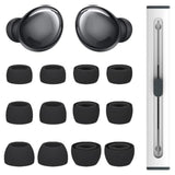 6 Pairs Replacement For Samsung Galaxy Buds Pro Headphones, Eartips Silicone Tips Earbuds Set For Samsung Galaxy Buds Pro Headphones Fit In Case Ear Tips,L/M/S Earplug (Phantom Black) (Black)