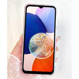 Compatible For Galaxy A14 5G Case, Cute Clear Flowers Design For Girls Women Shell Pattern Soft Lightweight Slim Fit Tpu Shockproof Phone Cover For Galaxy A14 6.6", Pink Garden Floral