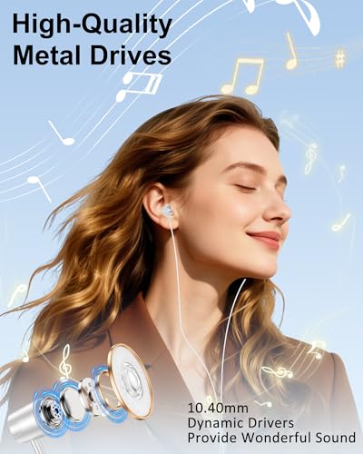 for Google Pixel 10 Headphones Wired with Mic, HiFi Stereo USBC Ear Buds Headphones Compatible with Google Pixel 10a/10 Pro XL/9/9a/9 Pro
