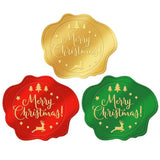 360 Pcs Christmas Stickers For Envelope Sealing Gold Foil Embossed Merry Christmas Labels Stickers For Crafts Gifts Present Packaging Cards Making Invitation Envelope Seal Xmas Holiday Party Decor