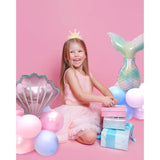 50Pcs Mermaid Theme Kit, Little Mermaid Tail Foil And Sea Shells Latex Balloons Arch For Birthday Party Decorations For Girls, Baby Shower, Backdrop Decorations