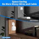 Eero 7 Wall Mount, No Drill Outlet Bracket Holder Only Compatible With Eero 7 Dual-Band Mesh Router, Cable Management - Space Saving (2 Pack)