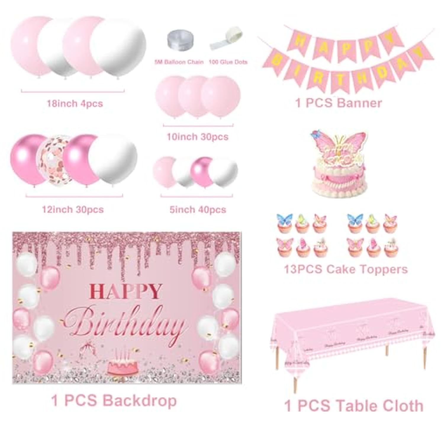 Dinosaur Birthday Party Decorations For Boys - Dinosaur Themed Party Supplies For Kids With Tablecloth, Banner, Backdrop, Cake Topper, Balloons & Stickers