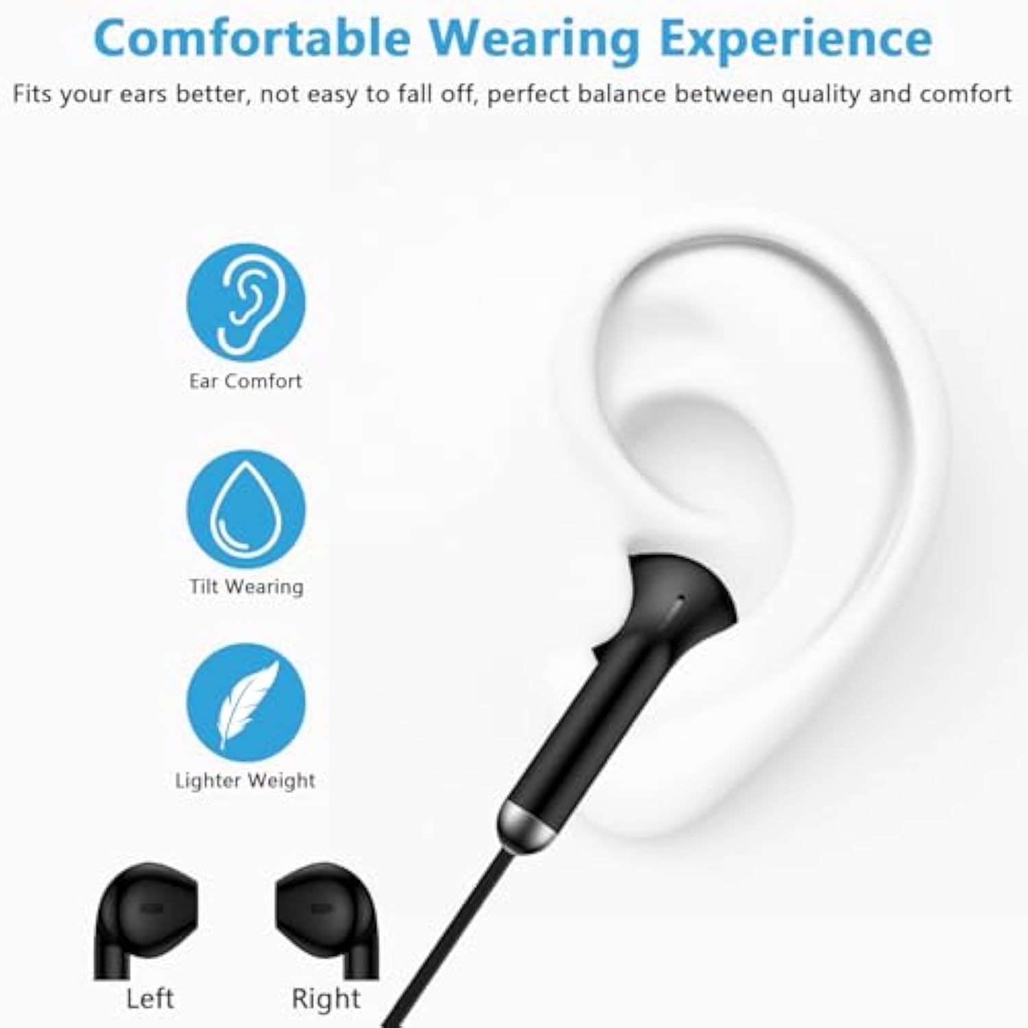 Wired Headphones For Samsung Galaxy A16 5G A36 A26 S25 Edge S25 Ultra A56 S24 Fe Plus A35 A55 Z Fold 6 Flip 6, Usb Type C Earbuds Wired Earphones Ear Buds Usbc Ear Phone Jack For Iphone 16E 16 15 Pro