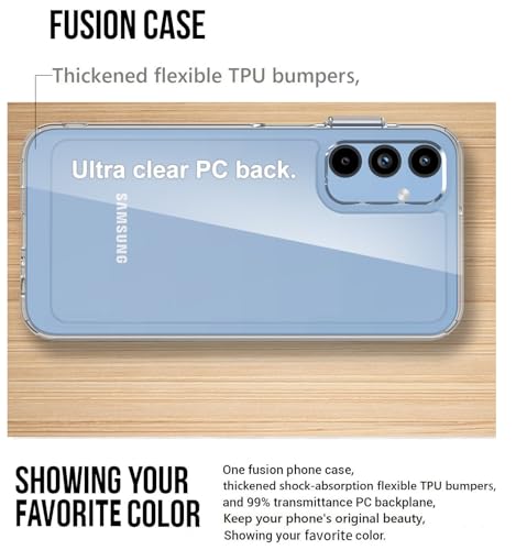 for  Galaxy-A15-5G Phone Case: Military-Grade Shockproof Phone Cover with Tempered Glass Screen Protector, Anti-Scratch & Reinforced Bumpers -