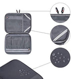 Electronic Cable Organizer Bag - Portable Travel Double Layers Electronic Digital Accessories Storage Pouch Bags For Sd Card Case, Usb Flash Drive,Charging Cords, Usb Charger, Mini Tablet