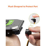 CableCreation SATA Power Cable, [2-Pack] 6-Inch SATA 15 Pin Male to 2xSATA 15