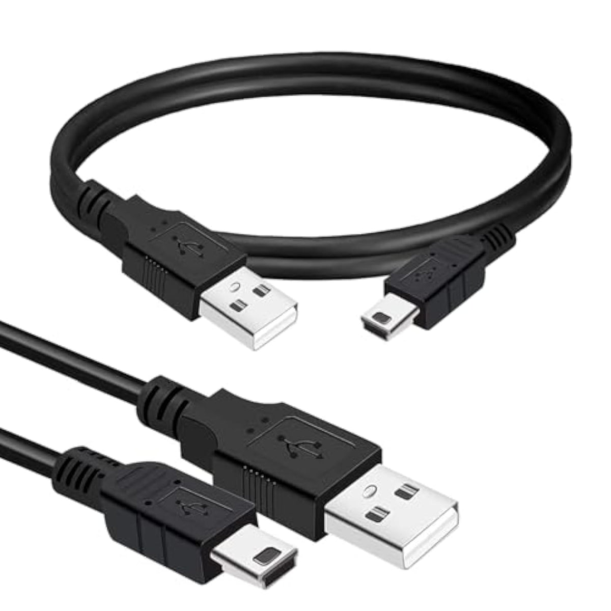 Mini Usb Cable 15Ft., Durable Usb Mini To Usb Charging Cord & Data Transfer Compatible With Gopro Hero4 Hero 3+, Garmin Gps, Ti-84 Plus, Ti84 Calculator, Dash Cam, Dslr Camera, Usb Mic.